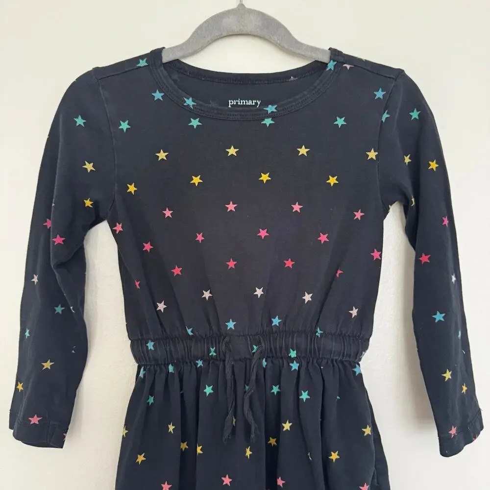 Primary Dress in Rainbow Confetti Stars